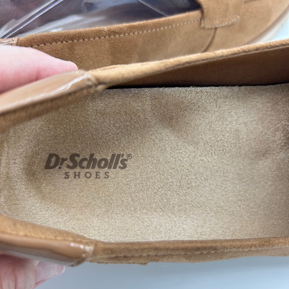 Dr. Scholl's Nice Day Brown Suede-like Penny Loafers Slip On Shoes Size 11 - Picture 7 of 10